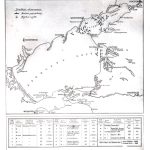 Карта минно-заградительной операции Азовской военной флотилии в 1920 году